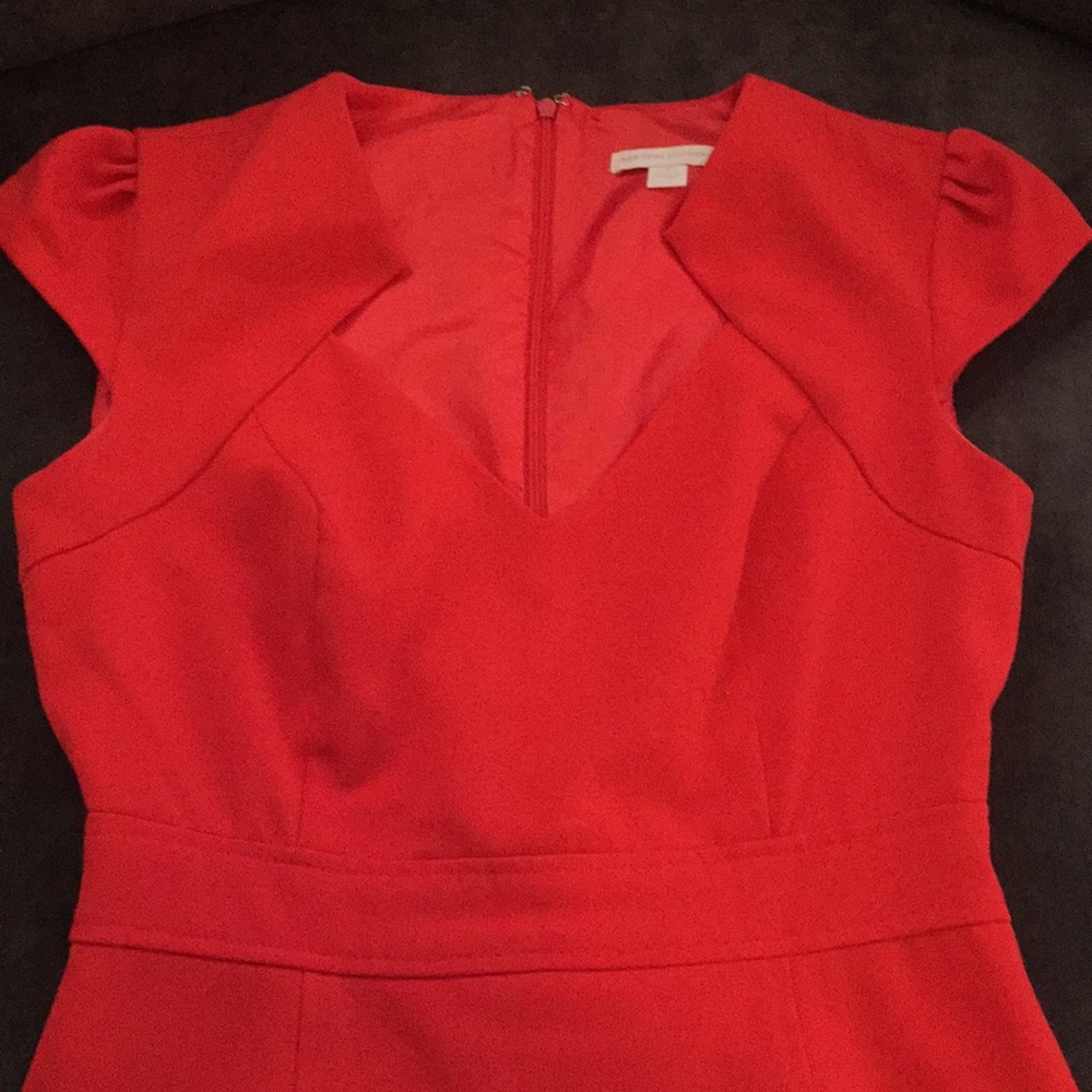 Fitted red dress